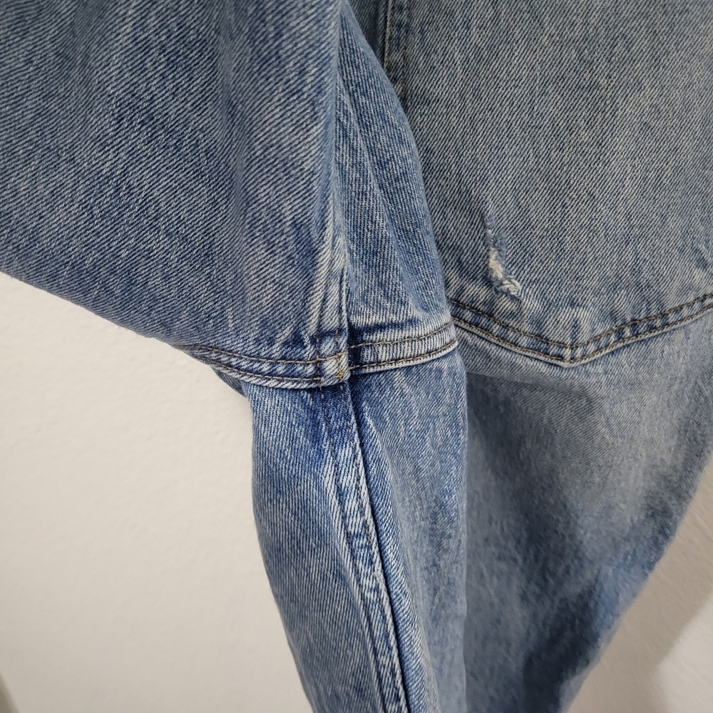 Abercrombie And Fitch 90s Straight Ultra High Rise Curve Love Split Hem Size 30 - Picture 6 of 8